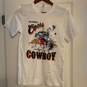 Coors Cowboy White T-Shirt